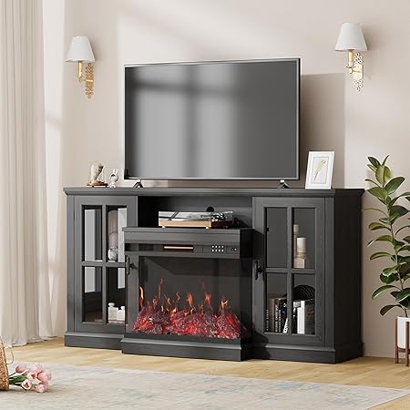 Farmhouse Fireplace TV Stand